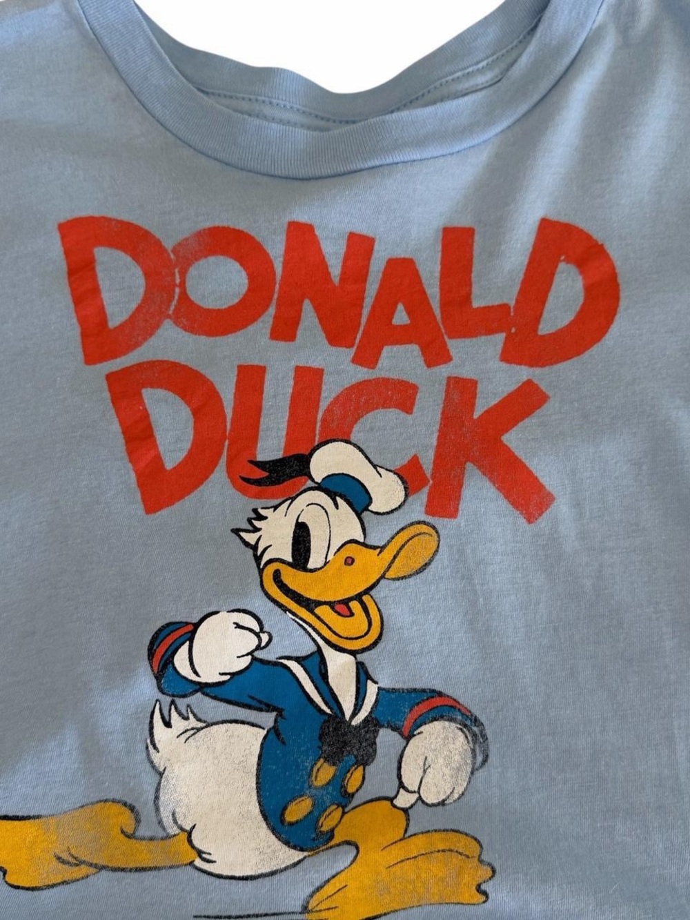 Disney Donald Duck Cropped Graphic Tee - Picture 6 of 6